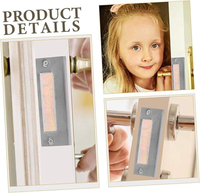 Veemoon 4pcs Stainless Steel Door Strike Plate Heavy Duty Reinforcement for Deadbolt - Image 2