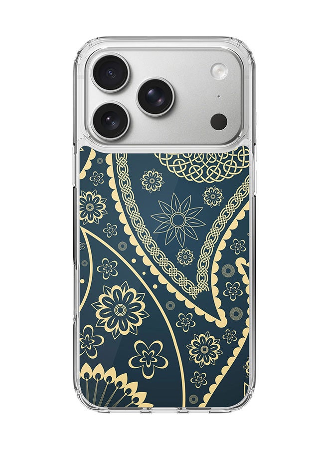 Stylizedd Classic Clear MagSafe Case for iPhone 17 Pro , Hybrid Soft Case Flexible Edges Anti Drop TPU PC Gel Thin Transparent Cover [ Designed for iPhone 17 Pro ] - Indian Nights Full Print