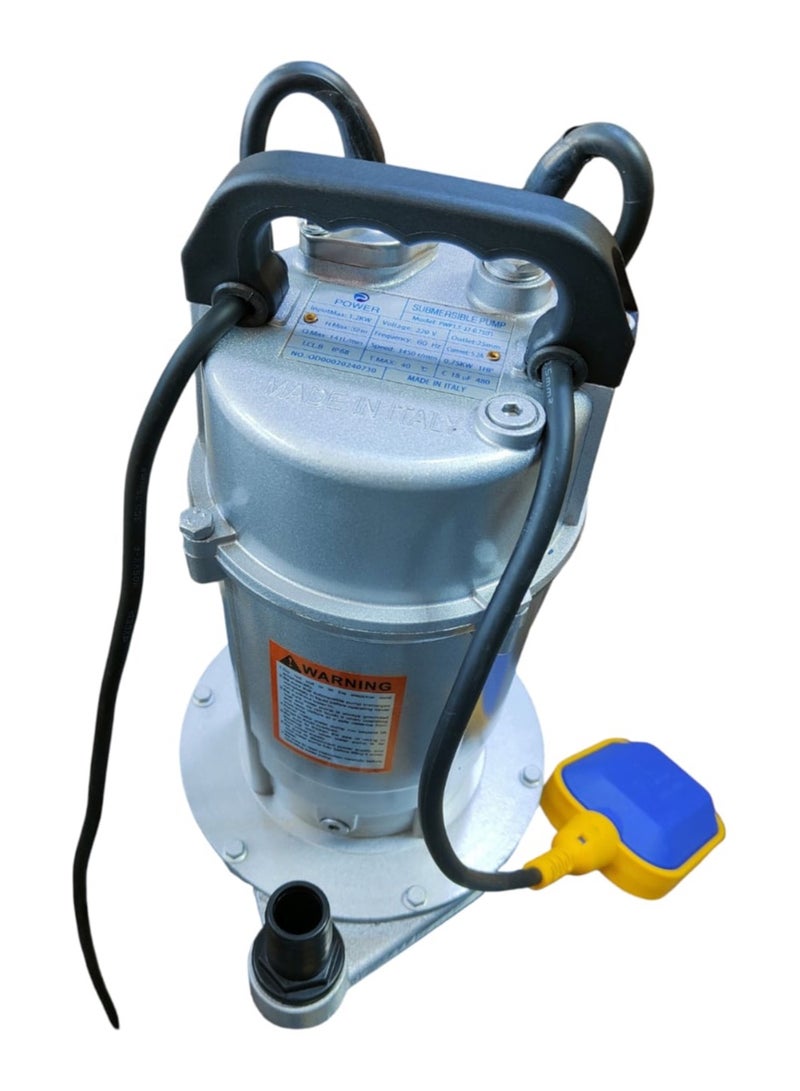 POWER "Power Submersible Water Pump 1HP (0.75KW) – 220V, 141L/min Flow Rate, 32m Lift Height, with Float Switch – Heavy Duty for Clean/Dirty Water - Image 3