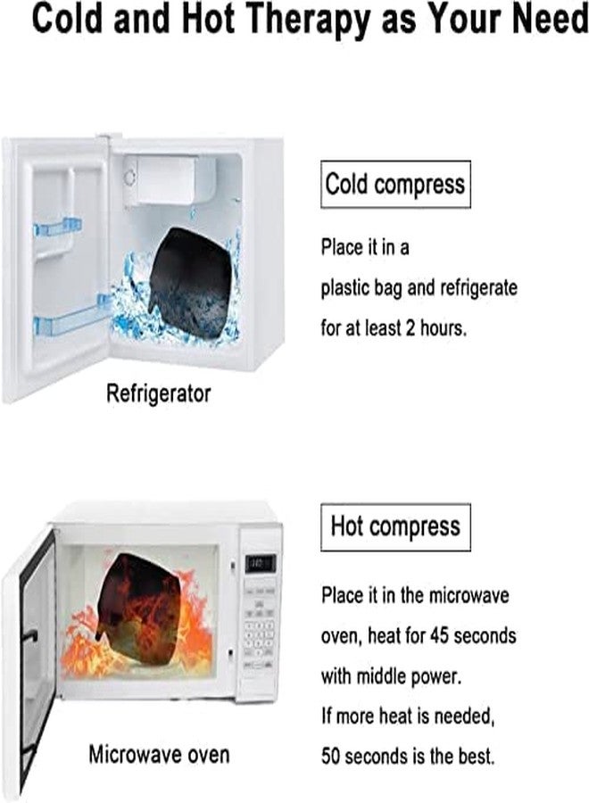 Careflection || Migraine and Headache Relief Hat,Cold Therapy Migraine Cap, Flexible Gel Hot Cold Compress Head Ice Pack Puffy Eyes, Tension, Headaches, Sinus & Stress Relief (Black) - Image 2