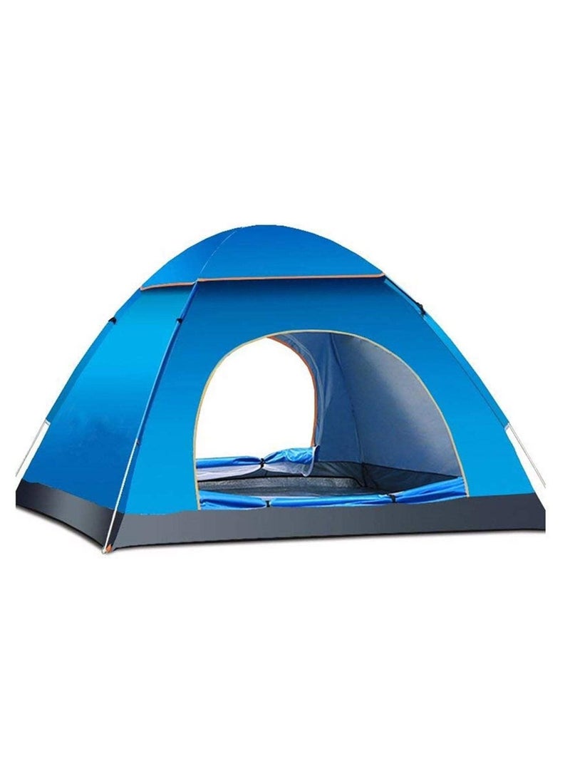 BLOOMING TIME Kids Children Pop Up Play Tent Boy Girl Princess Castle Outdoor House Tent Portable - Blue  - Image 1