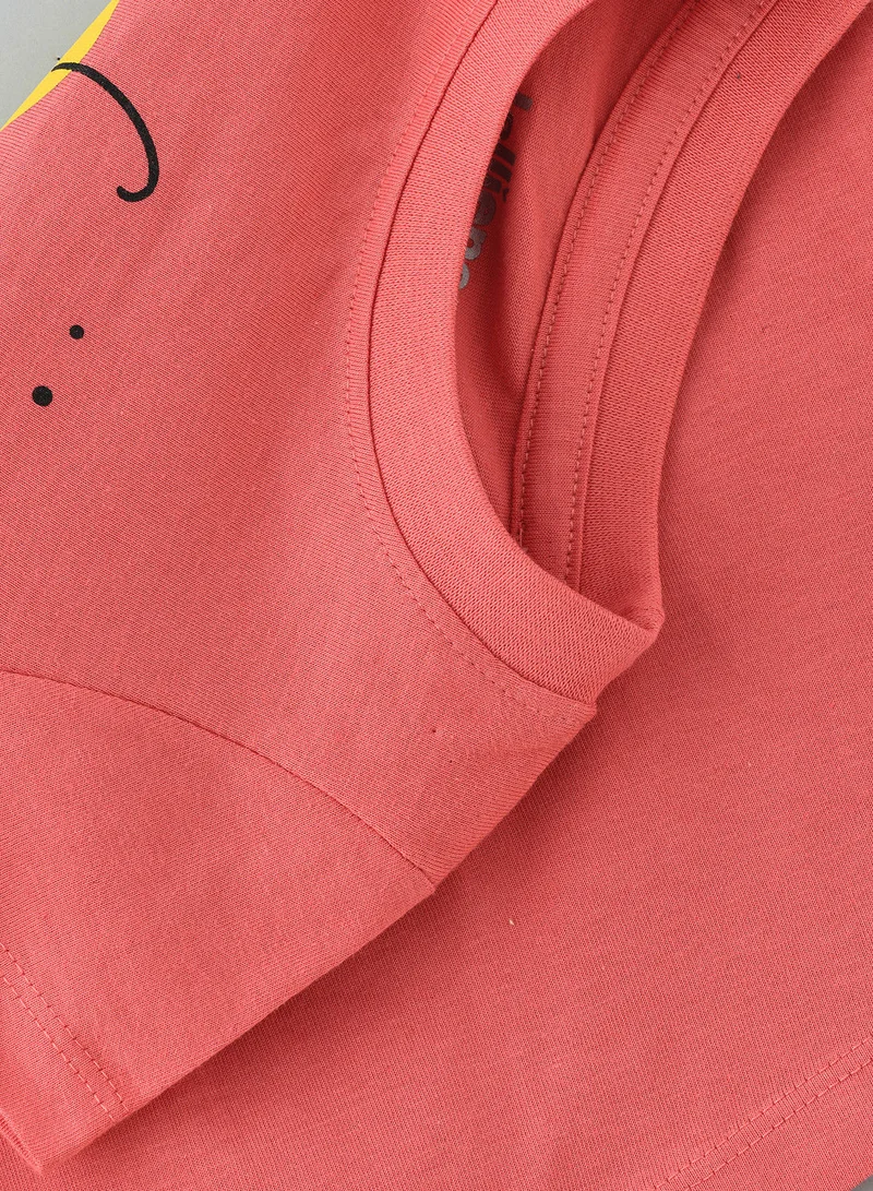 Jelliene Basic round neck graphic t-shirt