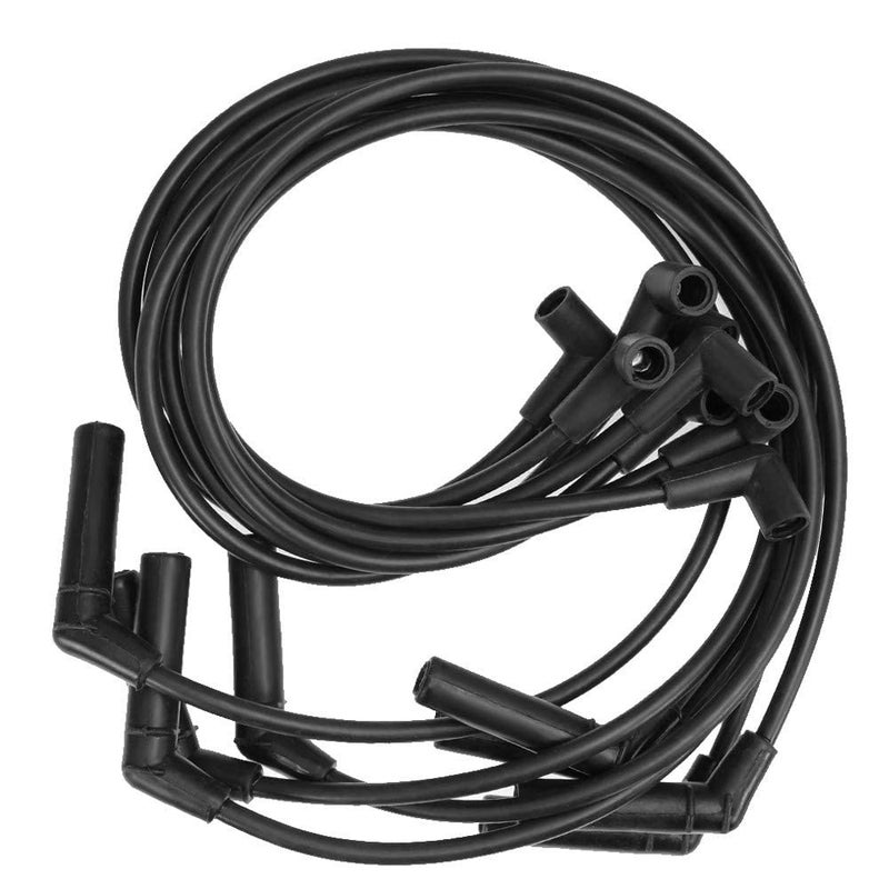 Anxingo 8MM HEI Spiral Core Spark Plug Wires Replacement for Chevrolet GMC 396427454