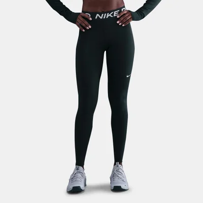 Nike Women's Pro Mid-Rise Mesh-Panelled Leggings