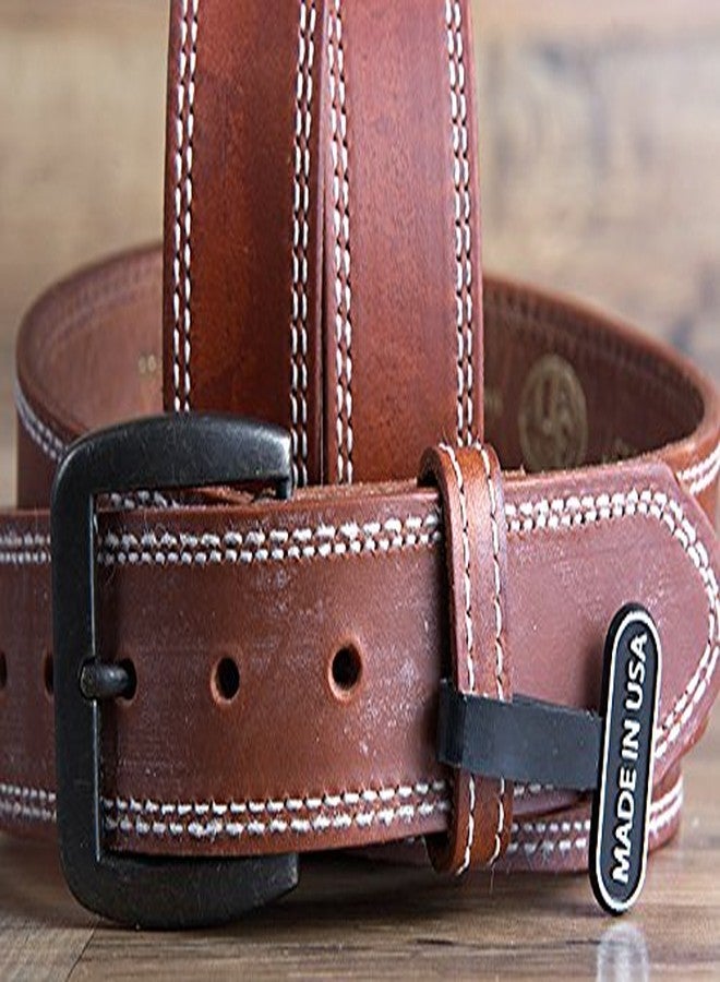 3D 1 1/2" Brown Men's Western Basic Belt (42) - Image 5