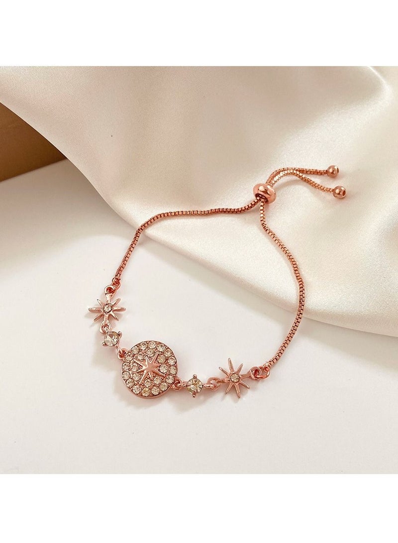 European and American ins diamond ring love bracelet 