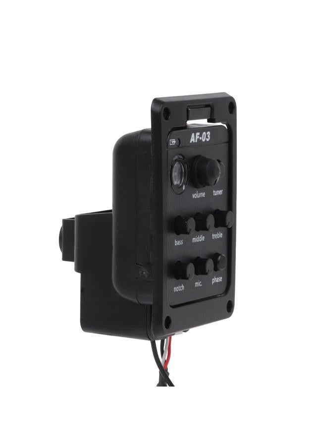 Homeswitch Plastic 301 Acoustic Guitar Preamp Pickup Guitar Pickup Tuner Preamp Black - Image 3