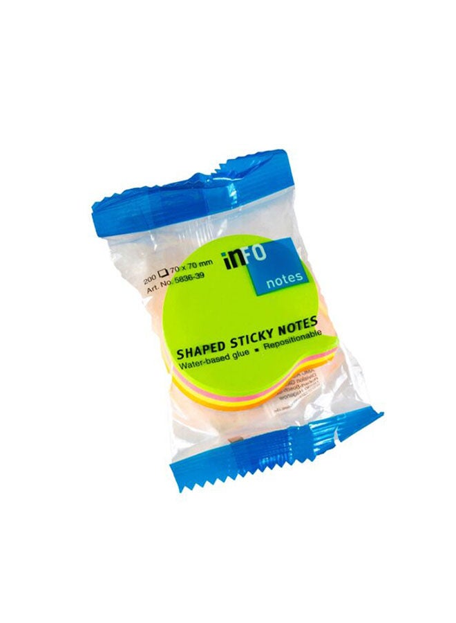 Info Sticky Notes Cube Bubble Shape 200 Sheets - Image 2