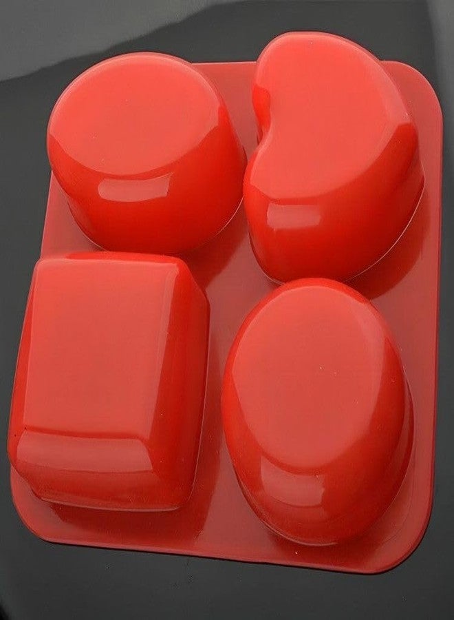 KITCHOOK قالب شوكولاتة سيليكون من كيتشوك، 4 قطع (عبوة واحدة) AJ 125 - Image 3
