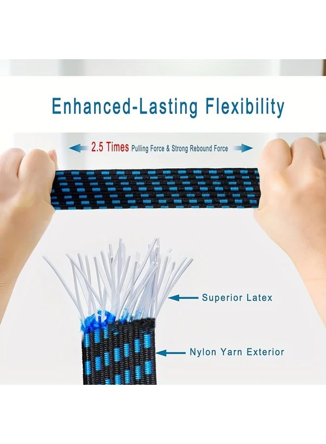 4Pcs Black Elastic Straps With Hooks 39 37inch Adjustable Luggage Bicycle Rack - Image 3