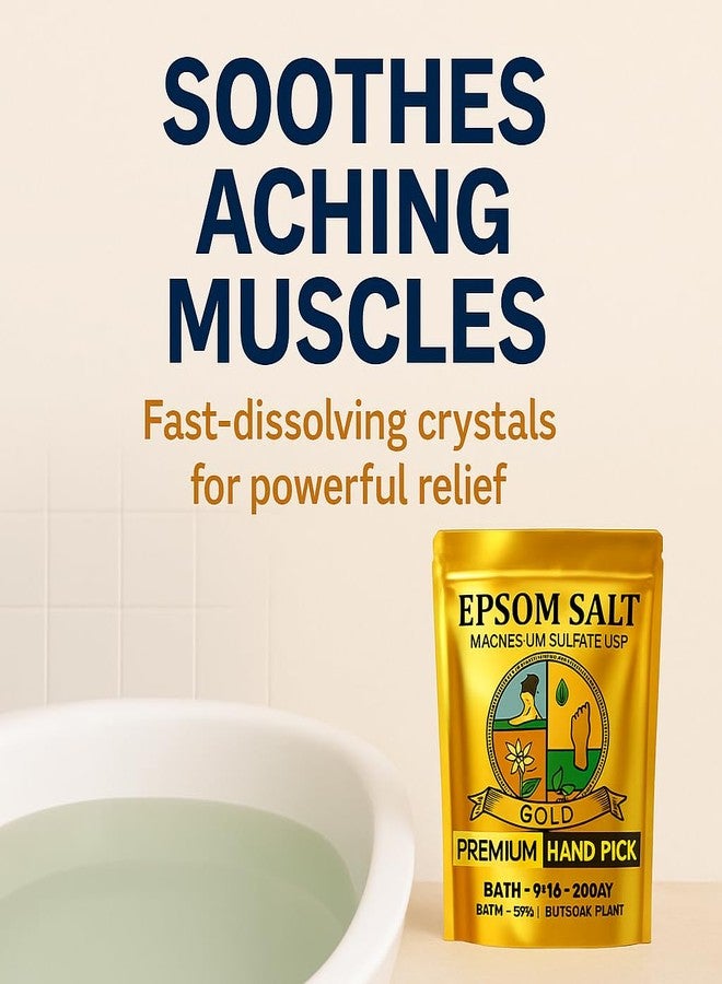 LibidSafe Epsom salt for bath foot plant (Premium Gold) - Image 3