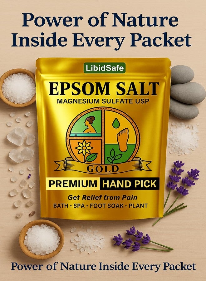 LibidSafe Epsom salt for bath foot plant (Premium Gold) - Image 4