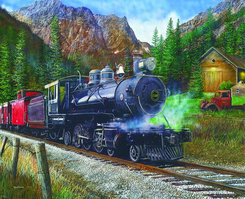 Springbok's 1000 Piece Jigsaw Puzzle Timber Pass - Made in USA - Image 1