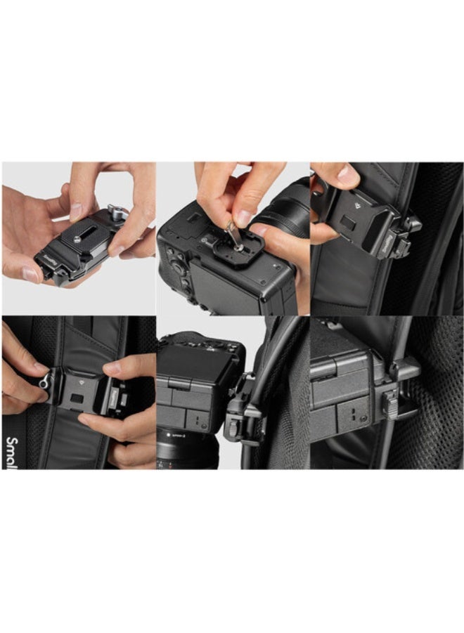SMALLRIG مشبك كاميرا سمول ريج مع لوحة تثبيت سريعة الإطلاق - Image 2