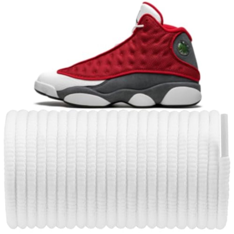 أربطة حذاء NOON4MM لـ Air Jordan 13، أربطة أحذية كرة السلة من القطن والبوليستر المستديرة للرجال والنساء 444 - Image 1