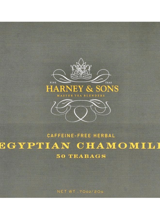 Egyptian Chamomile Herbal Tea Caffeine-Free 50 Tea Bags 0.7 oz (20 g)
