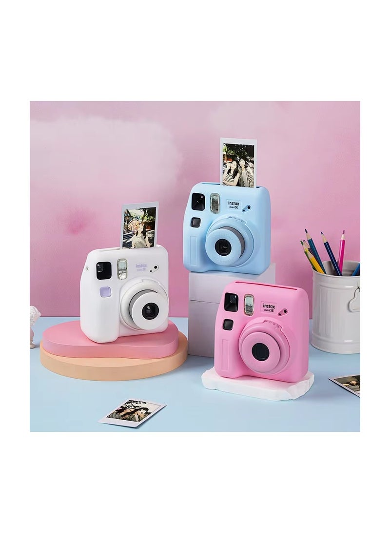 O Ozone Silicone Case for Fujifilm Instax Mini SE Instant Camera Case |Soft Protective Camera Cover with Adjustable Shoulder Strap - White - Image 3