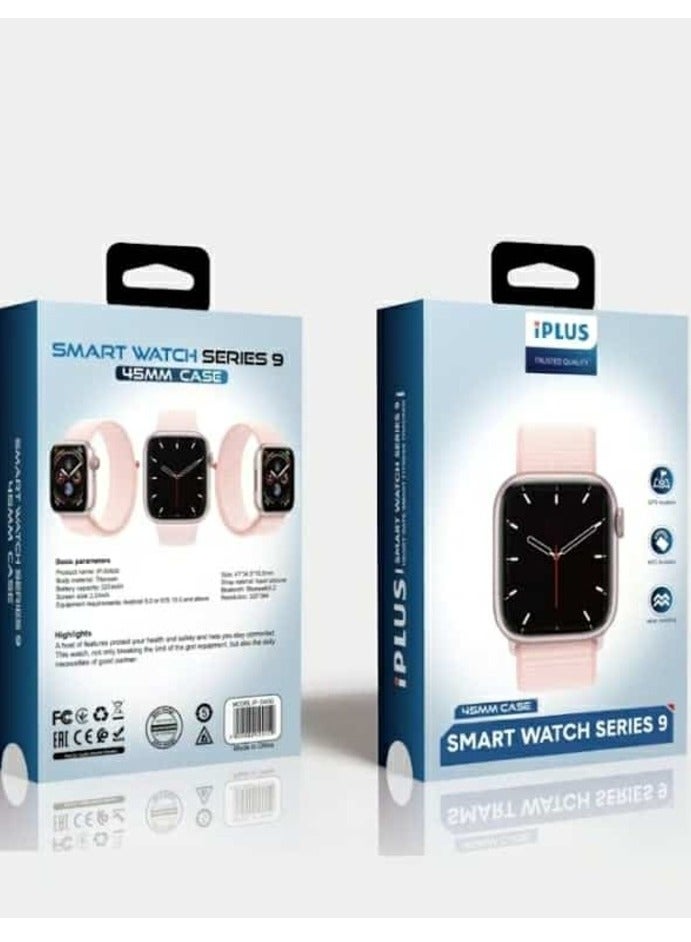 iPLUS Smart Watch Series 9 45mm – 2.0" Display, Bluetooth 5.2, GPS, NFC, Water Resistant, Compatible with Android & iOS