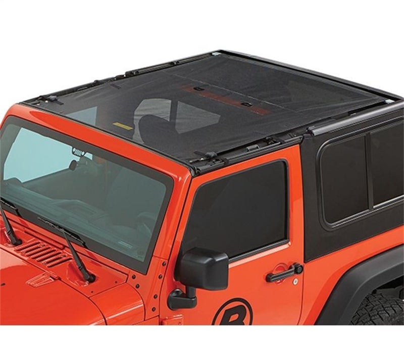 Bestop 5240211 Mesh Sun Bikini Top For 20072017 Wrangler JK 2DR  Safari Style
