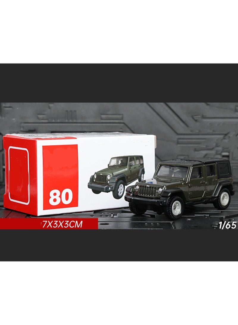1:65 Jeep Wrangler Simulation Model Car - Image 1