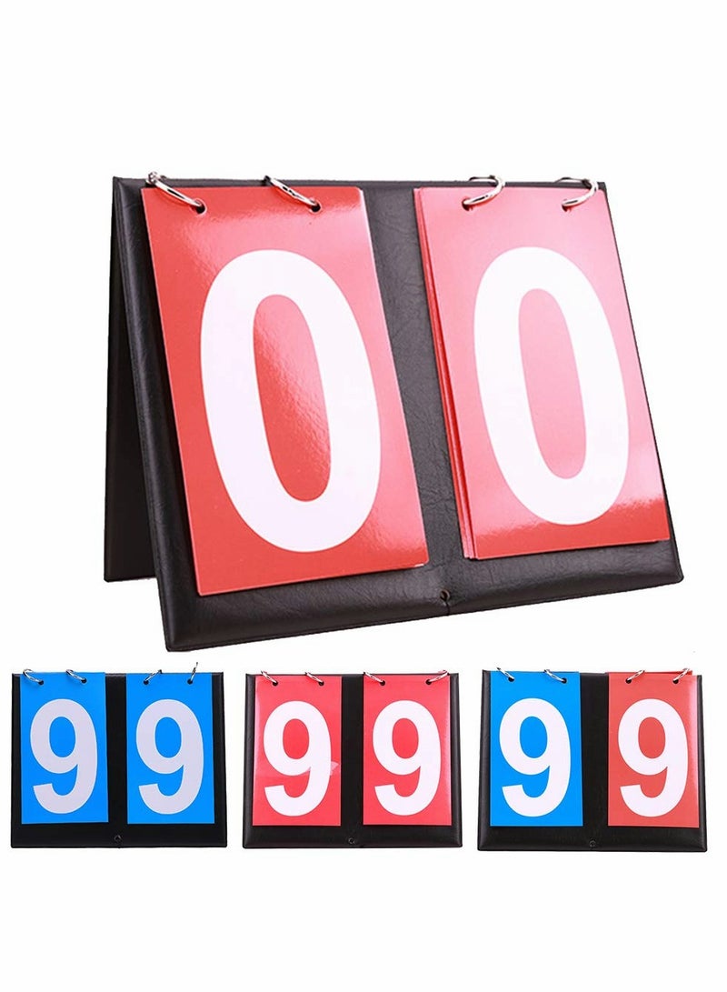 KASTWAVE Scoreboard, Football Game, 2 Digit Scoreboard, Flip Number Scoreboard Sports Scoreboard Score Counter For Table Tennis Basketball - Image 1