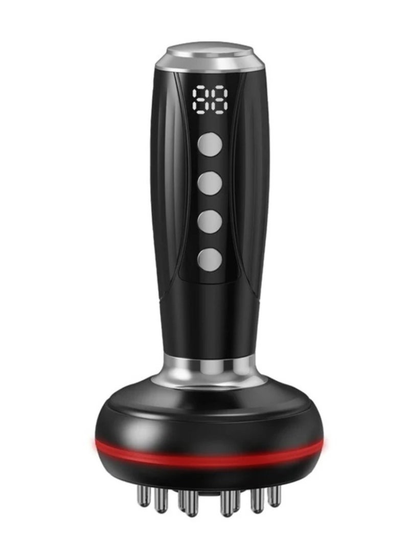 DIGI CORE Bluile Cellulite Massager, Electric Body Sculpting Machine with EMS Microcurrent, Red Light & Heat Therapy, Handheld Anti-Cellulite & Fat Massager for Waist, Stomach, Legs & Arms, Digital Display, Multiple Massage Modes, Slimming & Skin Firming Device Black - Image 1