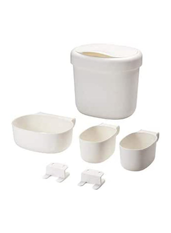 سلال تخزين لطاولة التغيير، مجموعة من 4 قطع