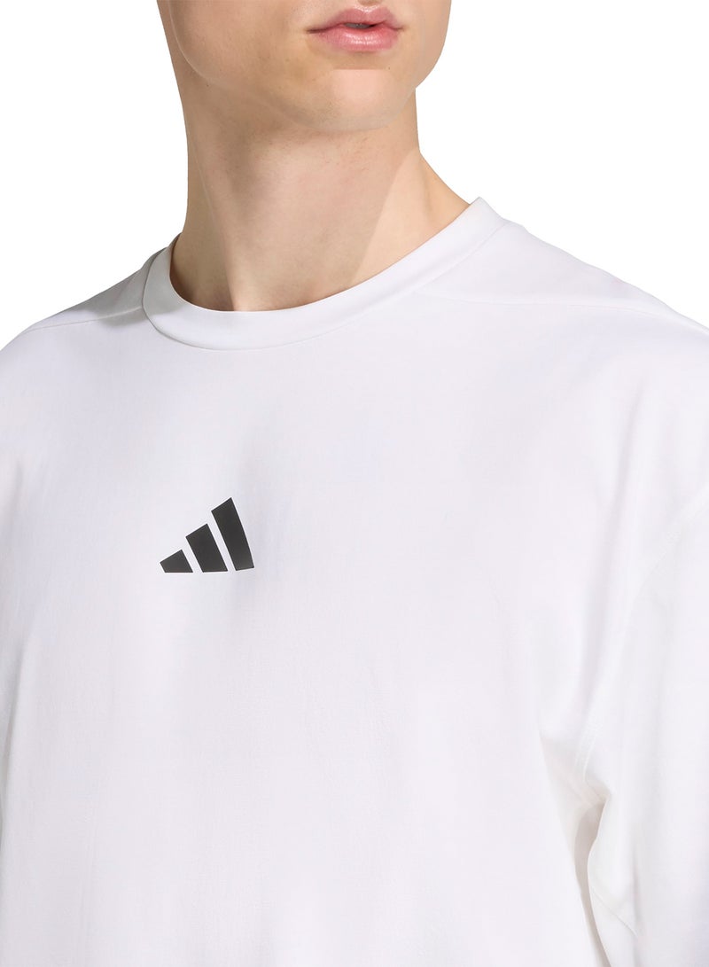 adidas تيشيرت شبابي واسع - Image 3