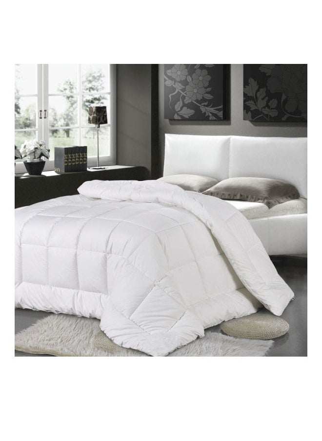 RISHAHOME Duvet King Size, Microfibre, 230x200 cm Microfiber White  - Image 2
