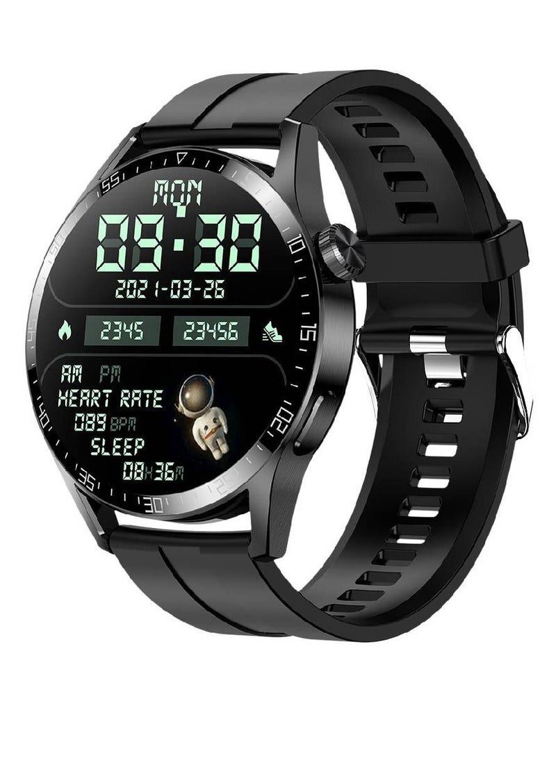 Blulory Glifo G9 Pro HD Screen Sports Heart Rate Monitor IP67 Waterproof Bluetooth Calling Smartwatch Black - Image 1