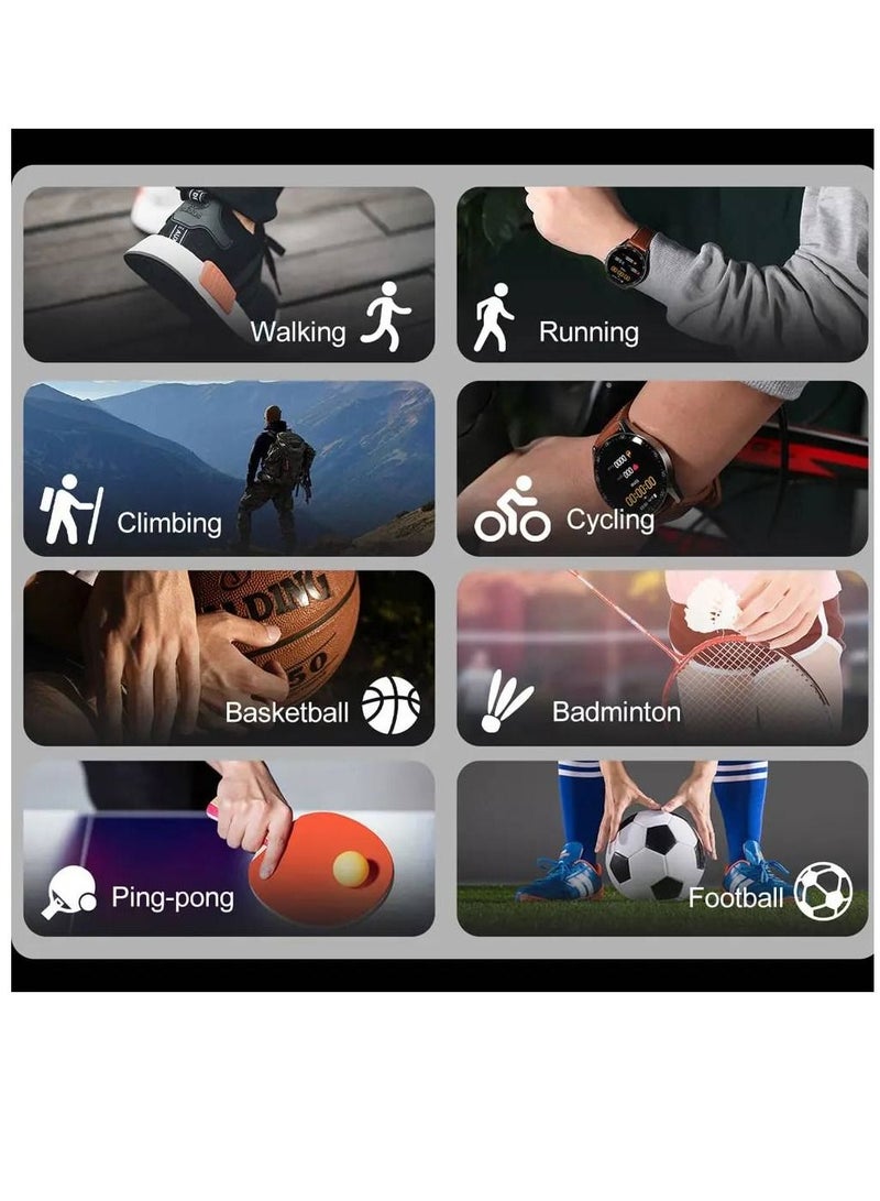 Blulory Glifo G9 Pro HD Screen Sports Heart Rate Monitor IP67 Waterproof Bluetooth Calling Smartwatch Black - Image 3