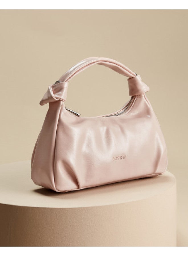 Josiny Niche Pleated Handbag Cloud Bag Women New Trendy Fashion Versatile Solid Color Handheld Crossbody Bag - Image 1