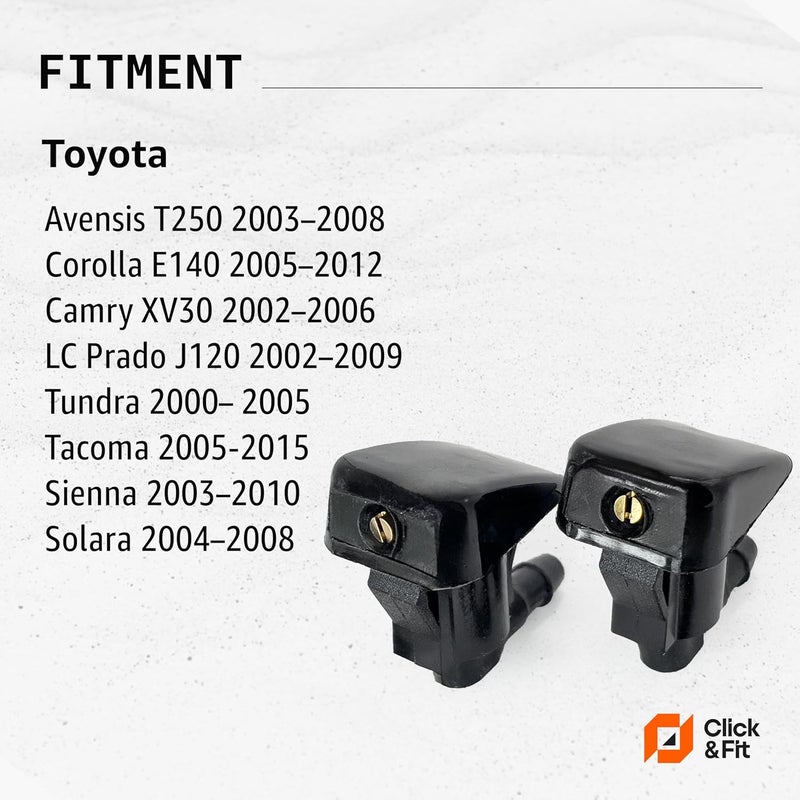 Click&Fit فوهات غسيل الزجاج الأمامي القابلة للتعديل Click&Fit لتويوتا - Image 2