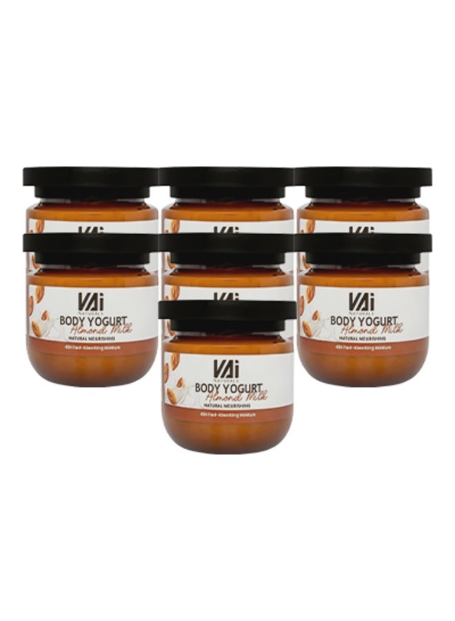 VAI 7 Pieces Body Yogurt Almond Milk Natural Nourishing 48 Hours Absorbing Moisture 280ml - Image 1