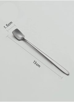 MIBRU Coffee Barista Cupping Spoon Silver Stainless Steel Heavy Duty Deep Soup Spoon Large Serving Spoon Ramen Spoon 13x1.5cm  - Image 2