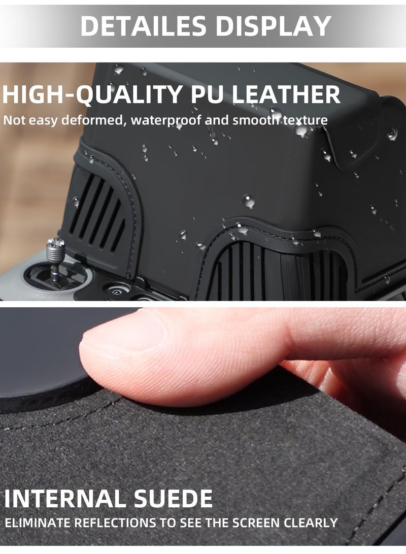 SYOSI Sun Hood Sunshade Cover for DJI Mini 4 Pro/Air 3 RC 2 Remote Controller Accessories, Anti-Glare Foldable Drone Controller Sun Hood Protective Cover  - Image 4