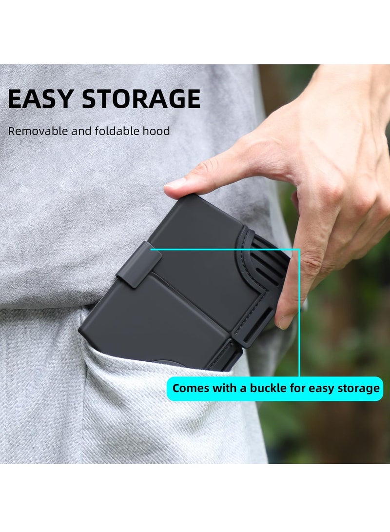 SYOSI Sun Hood Sunshade Cover for DJI Mini 4 Pro/Air 3 RC 2 Remote Controller Accessories, Anti-Glare Foldable Drone Controller Sun Hood Protective Cover  - Image 5