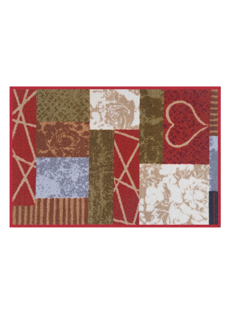 Mac Carpet Light weight Modern Style Rug runner set of 2 Pcs ( 67*180cm and 50*75cm)  Red  - Image 5
