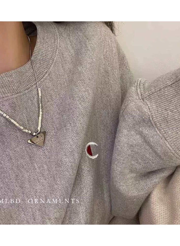 Goolsky Titanium Steel Triangle & Square Necklace – Unisex Hip-Hop Streetwear Chain, Fade-Resistant Hoodie Accessory  - Image 4