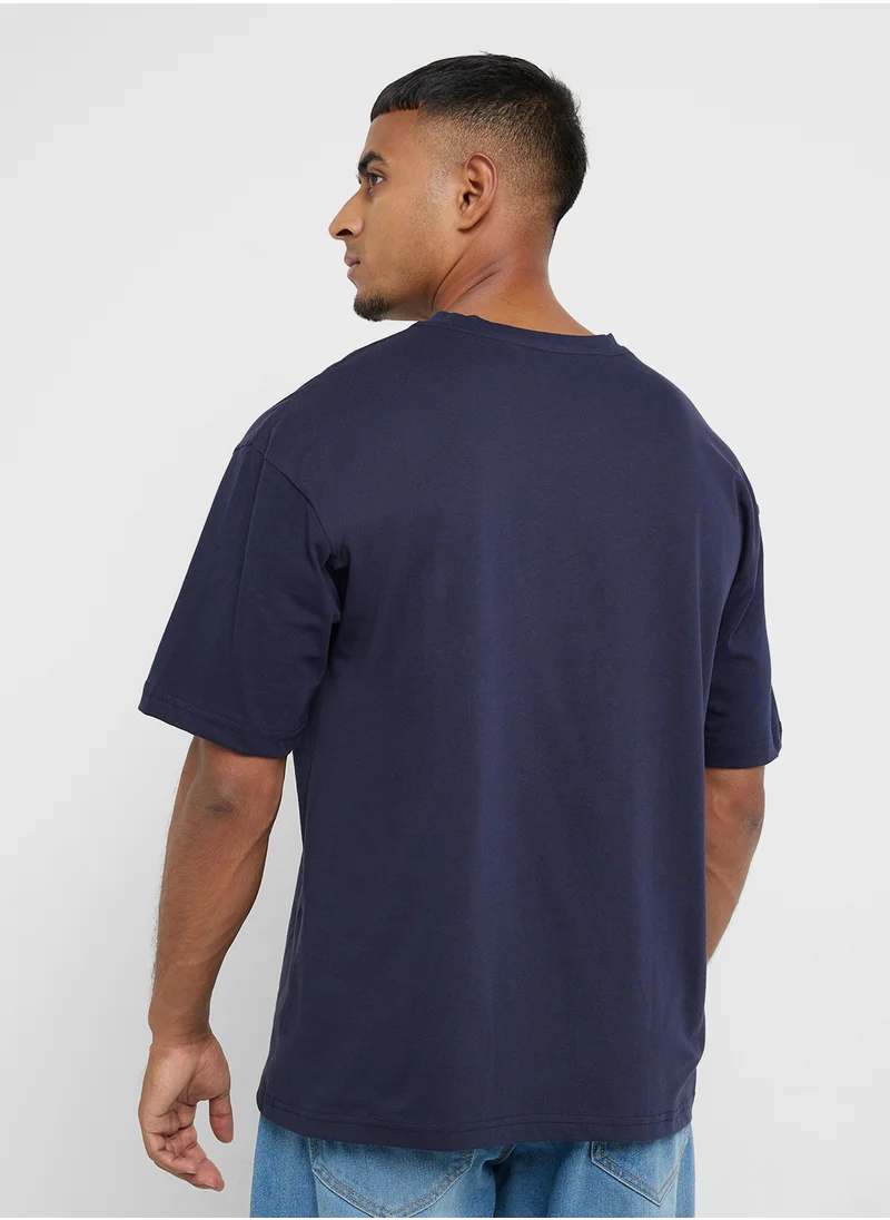 سفنتي فايف Oversized Graphic T-Shirt