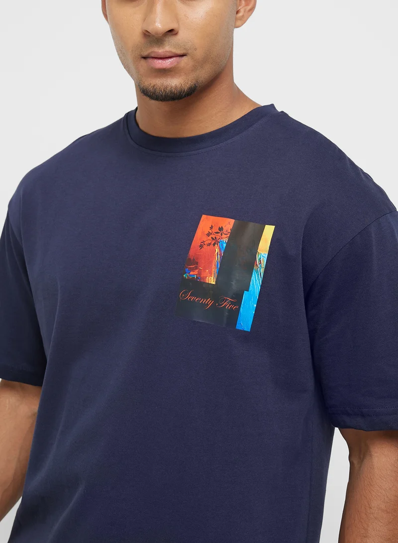 Seventy Five Oversized Graphic T-Shirt