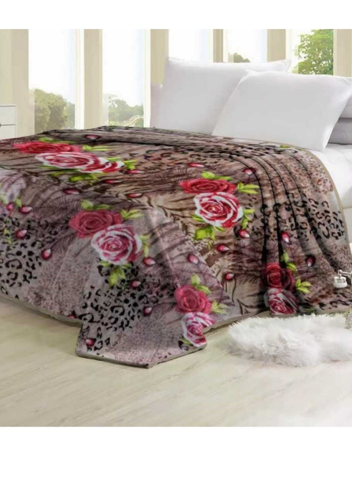 MingLi Soft and Warm 1500 grams Flannel Blanket - Versatile Double Size Blanket (220x200 cm) for Bed, Sofa, and All Seasons - Image 1