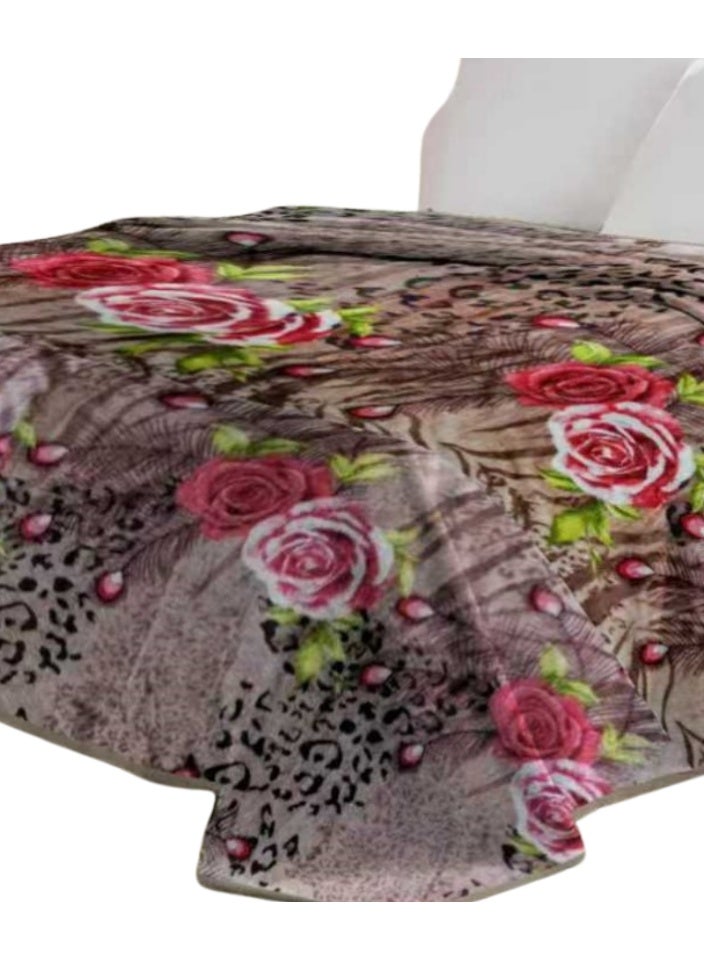 MingLi Soft and Warm 1500 grams Flannel Blanket - Versatile Double Size Blanket (220x200 cm) for Bed, Sofa, and All Seasons - Image 3