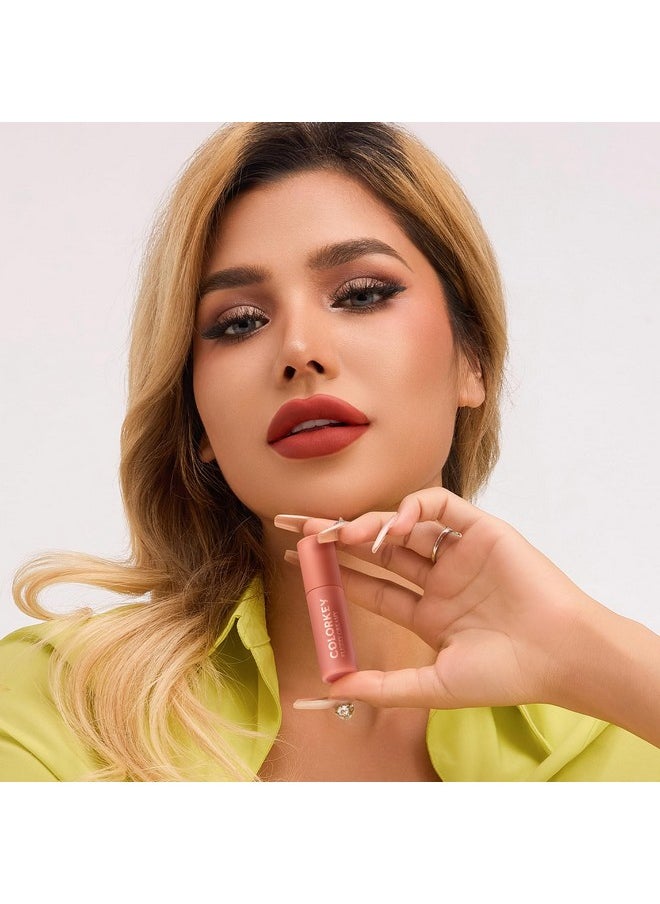COLORKEY - COLORKEY Cheese Matte Lip Mud, Long Lasting,Creamy Matte Finishs, Lipstick, Non-Sticky, Waterproof, Smudge-Proof(CR05 Strawberry Cheese, 2.5g) - Image 1