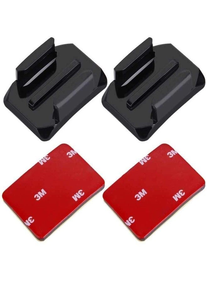 Action Pro 2 x 3M 2 Curve Adhesive Sticky Mount Compatible with GoPro Hero 13 12 11 10 9 8 7 6 5 4 3+ 3 SJCAM Yi 4K Eken Noise Play and Other Action Cameras - Image 1