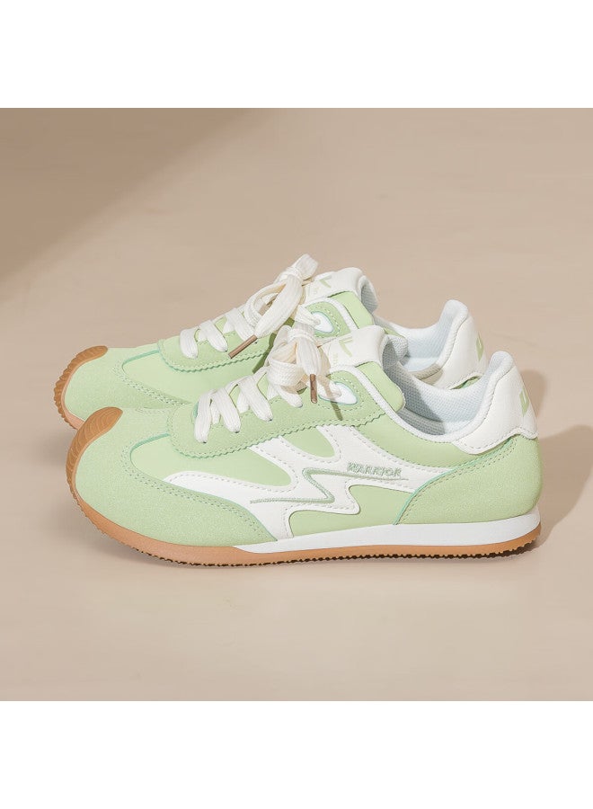 Women's Soft Sole German Training Shoes Autumn New Ballet Style Casual Sneakers Wxy5237z White Nut Green Size 38 - Image 4