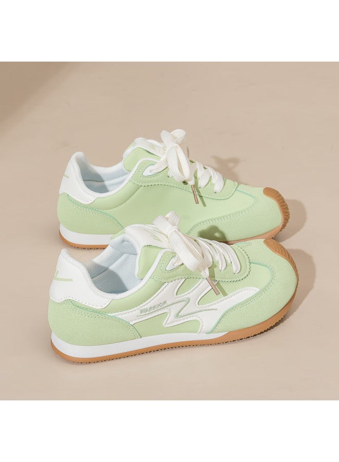Women's Soft Sole German Training Shoes Autumn New Ballet Style Casual Sneakers Wxy5237z White Nut Green Size 38 - Image 5