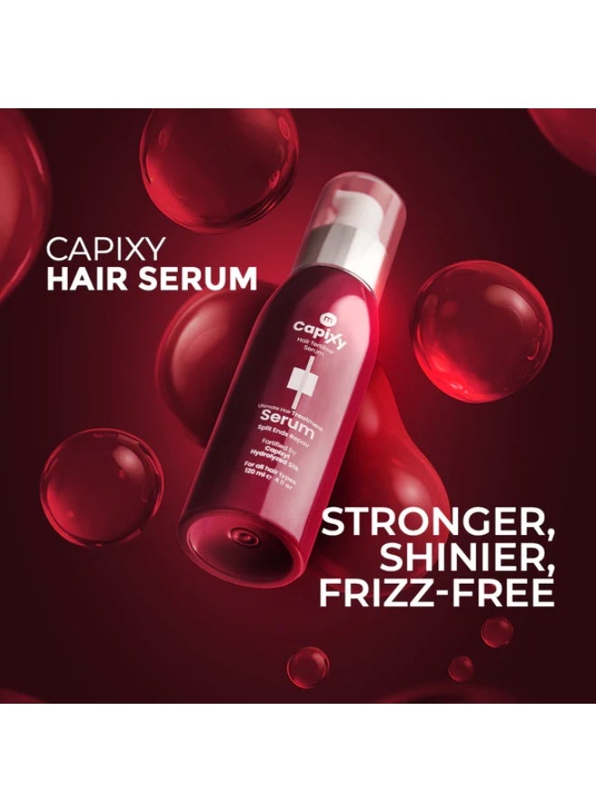 Capixy Hair Serum: Ultimate Frizz Control, Heat Protection & Split End Repair (120ml) - Image 2