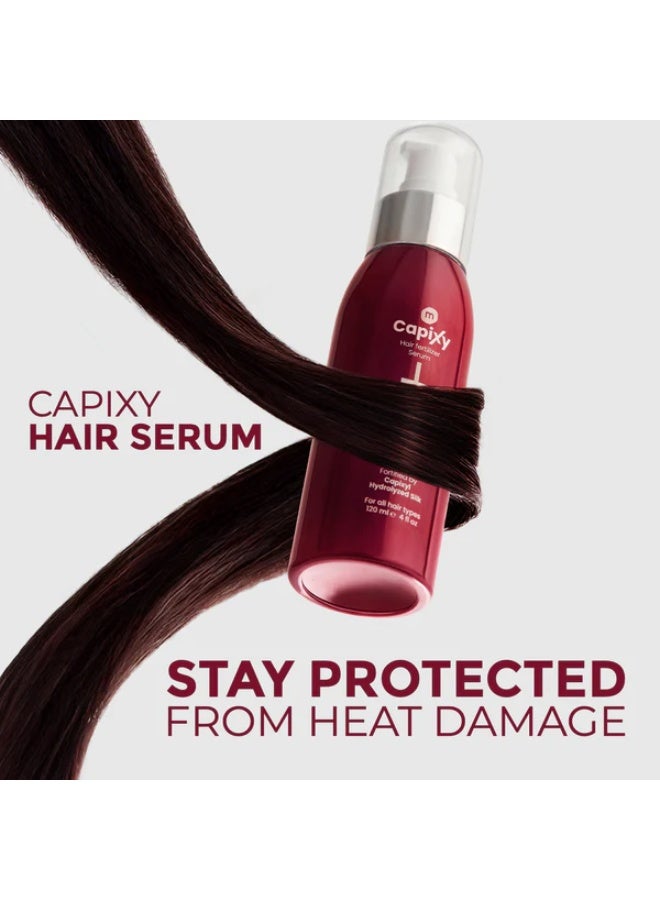 Capixy Hair Serum: Ultimate Frizz Control, Heat Protection & Split End Repair (120ml) - Image 3