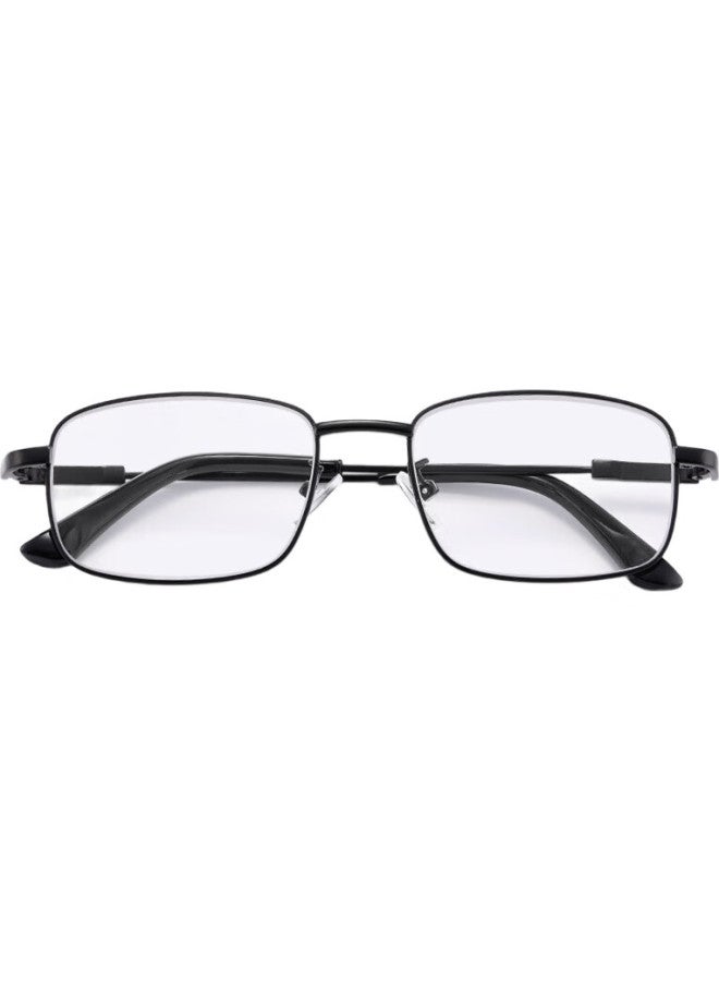 GOGOSOON Titanium Frame Crystal Reading Glasses For Men Pure Natural Crystal Stone High Definition Ultra-Light Elderly High-End Titanium Frame Retro Gold - Image 3